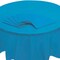 Bulk 12 Pieces Turquoise Banquet Style Round Disposable Plastic Tablecloths 82"